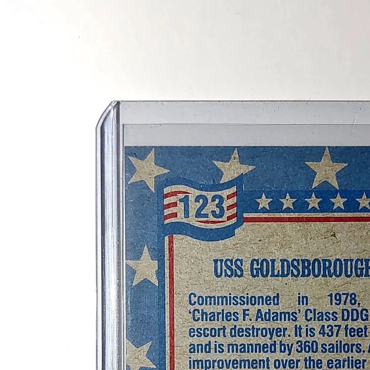 USS Goldsborough 1991 Topps Desert Storm #123 Card