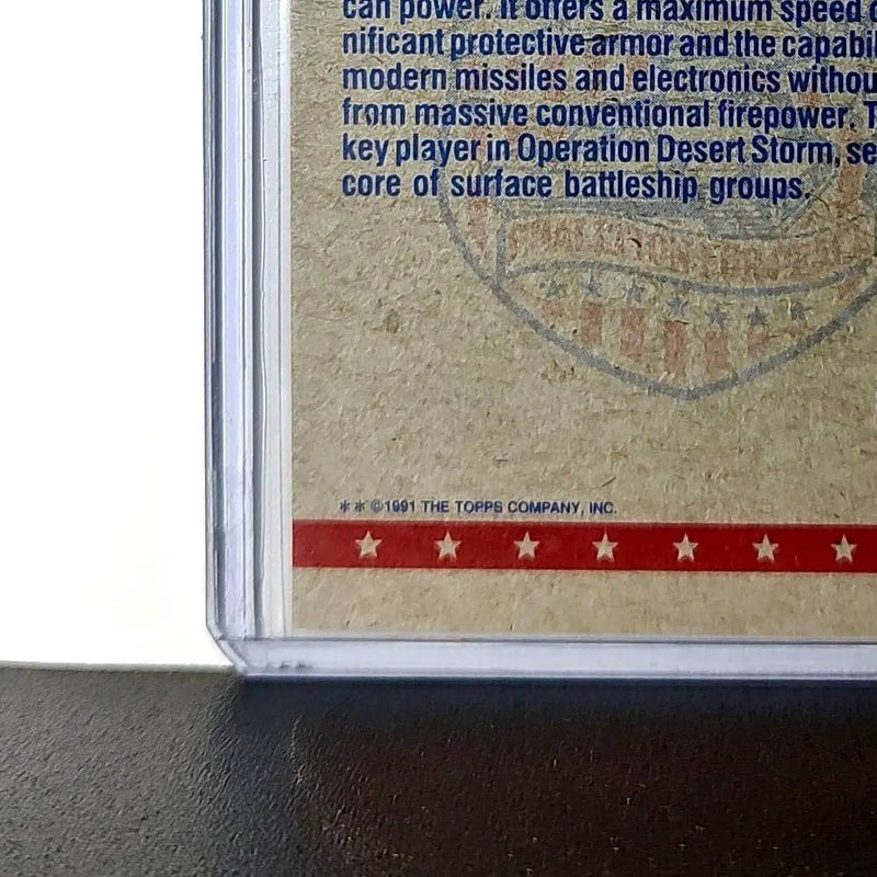 USS Iowa 1991 Topps Desert Storm #59 Card