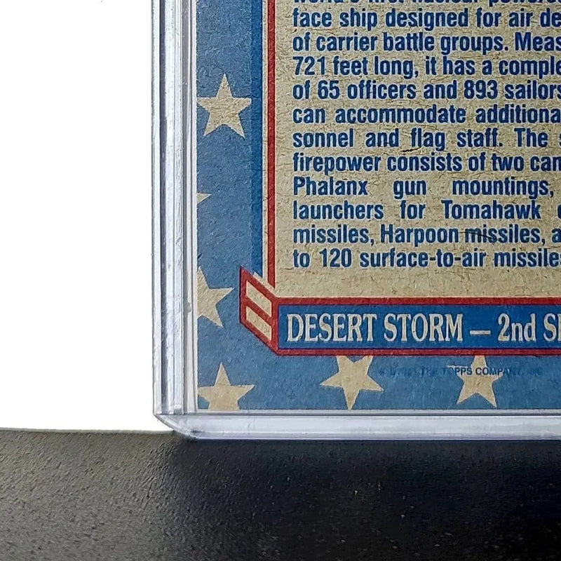 USS Long Beach 1991 Topps Desert Storm #121 Card
