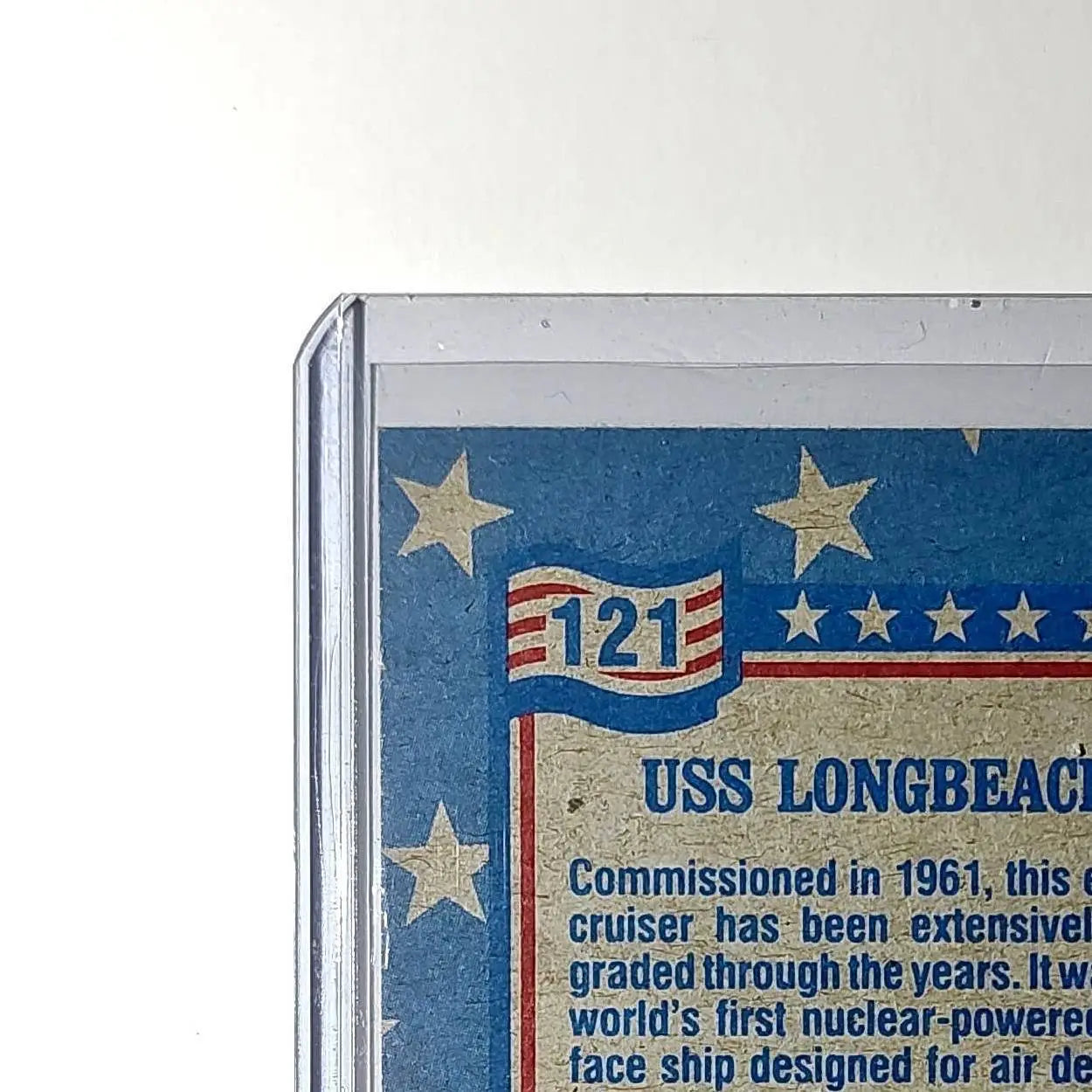 USS Long Beach 1991 Topps Desert Storm #121 Card