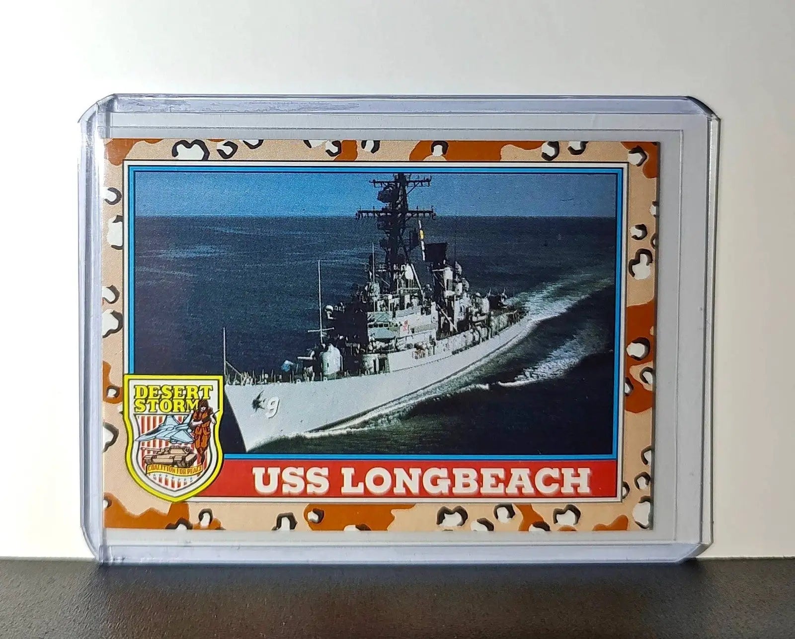 USS Long Beach 1991 Topps Desert Storm #121 Card