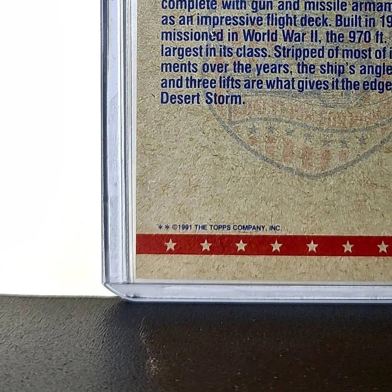 USS Midway 1991 Topps Desert Storm #56 Card - Other
