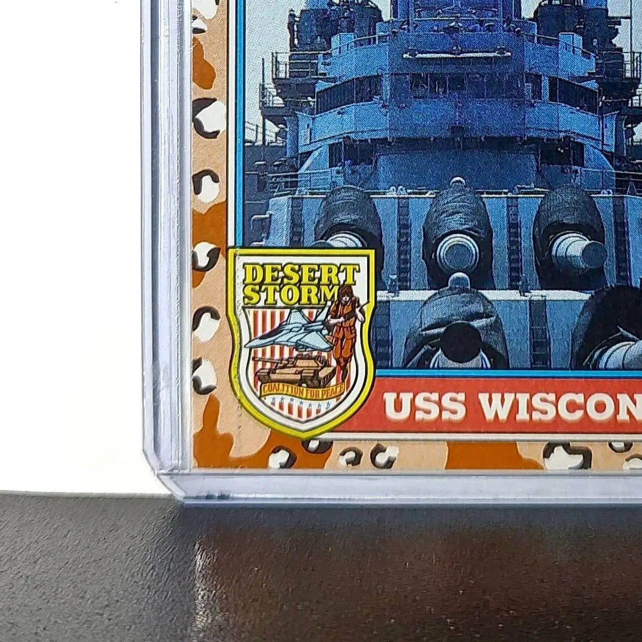 USS Wisconsin 1991 Topps Desert Storm #122 Card - Non-Sports Card Single