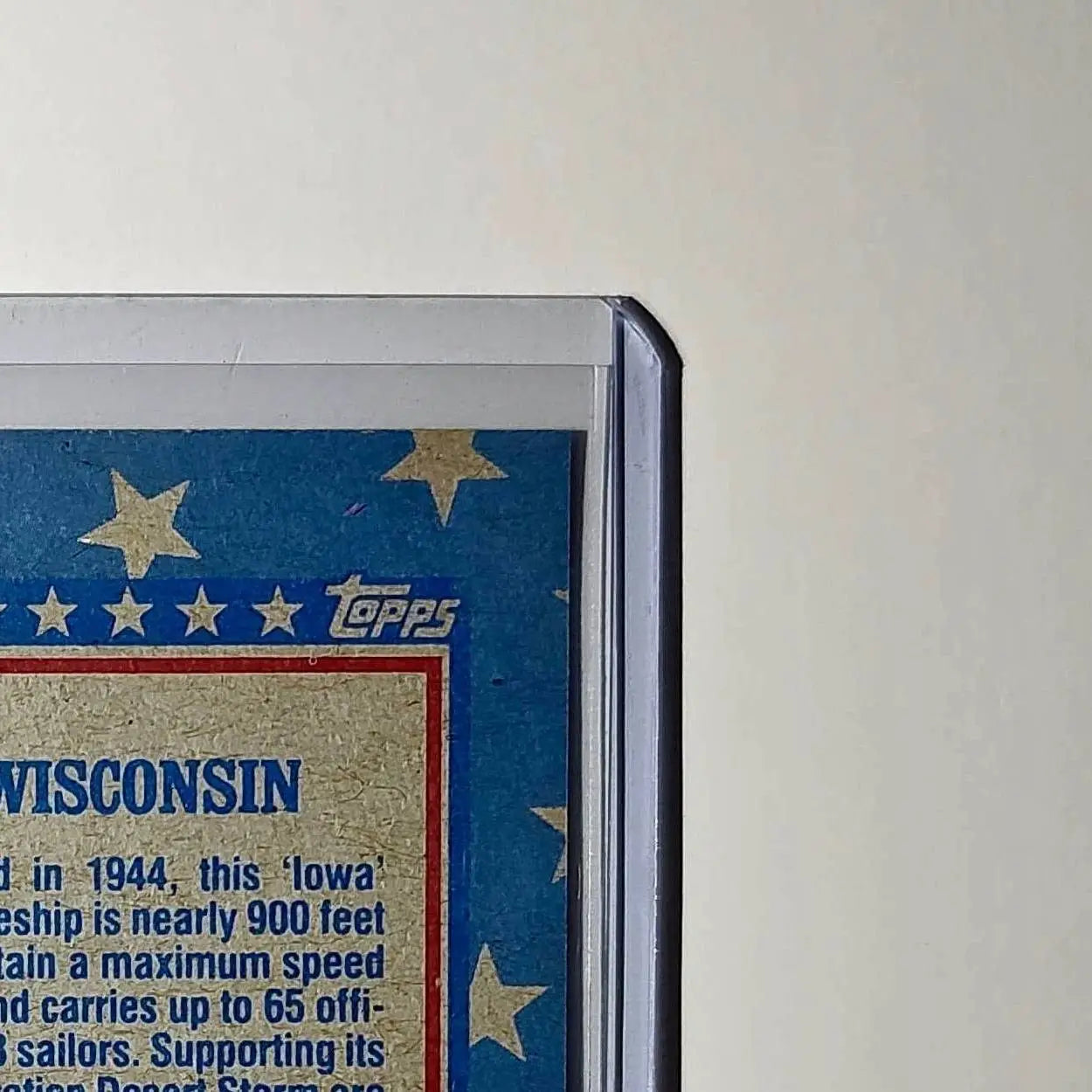 USS Wisconsin 1991 Topps Desert Storm #122 Card - Non-Sports Card Single