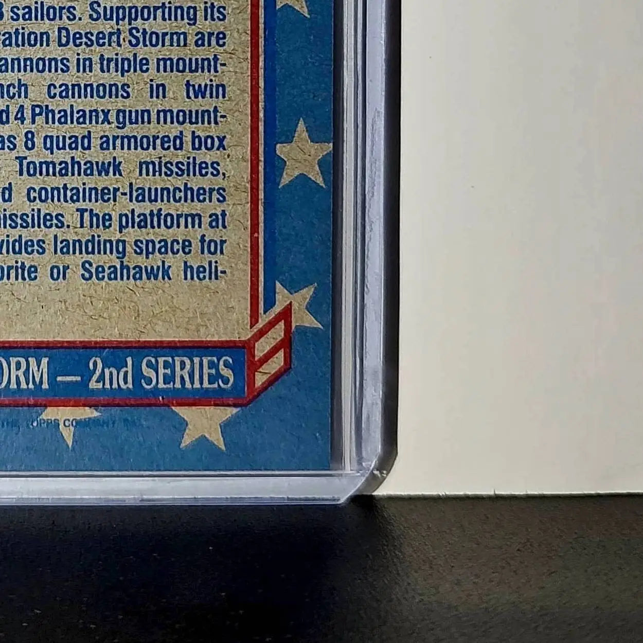 USS Wisconsin 1991 Topps Desert Storm #122 Card - Non-Sports Card Single