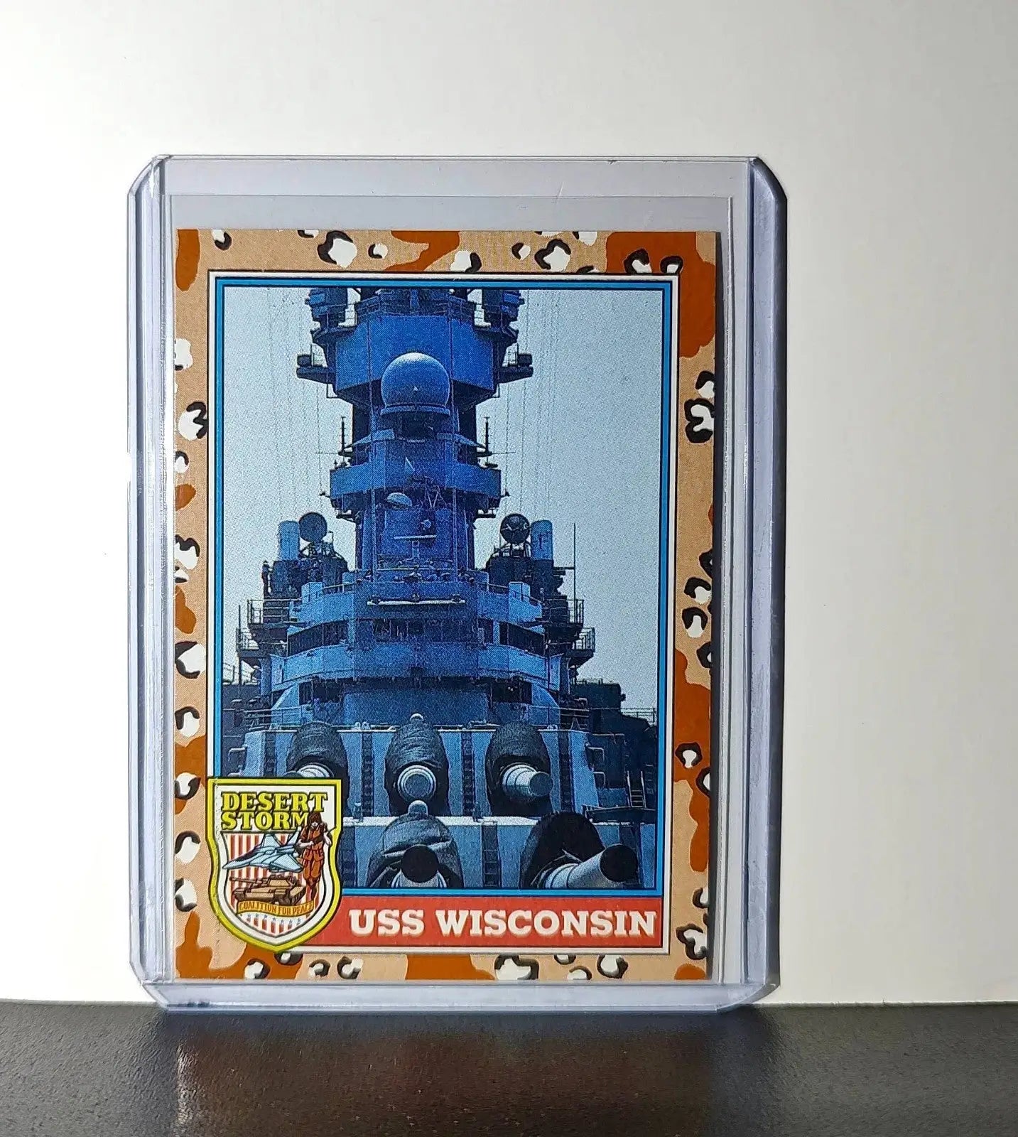 USS Wisconsin 1991 Topps Desert Storm #122 Card - Non-Sports Card Single