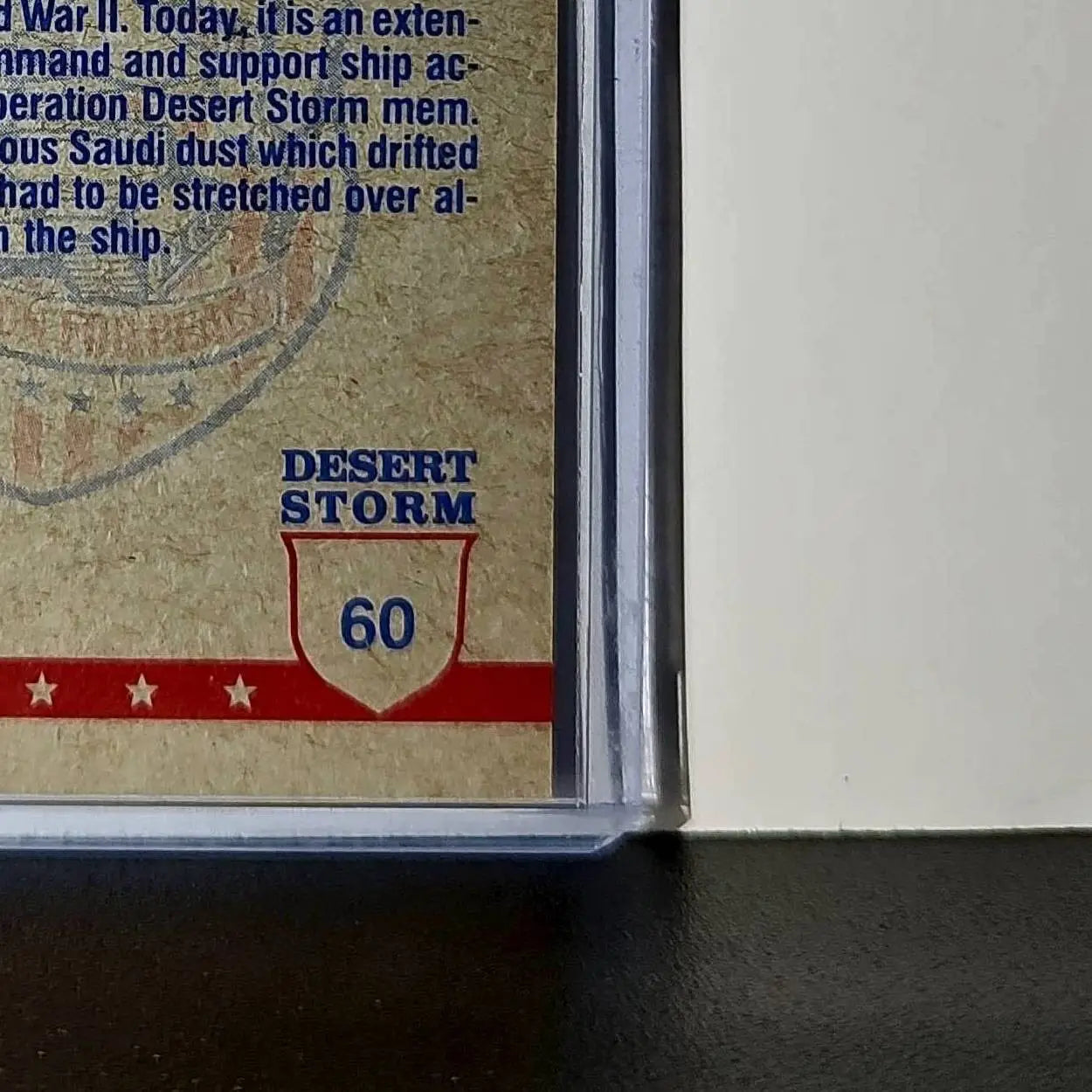 USS Wisconsin 1991 Topps Desert Storm #60 Card - Non-Sports Card Single