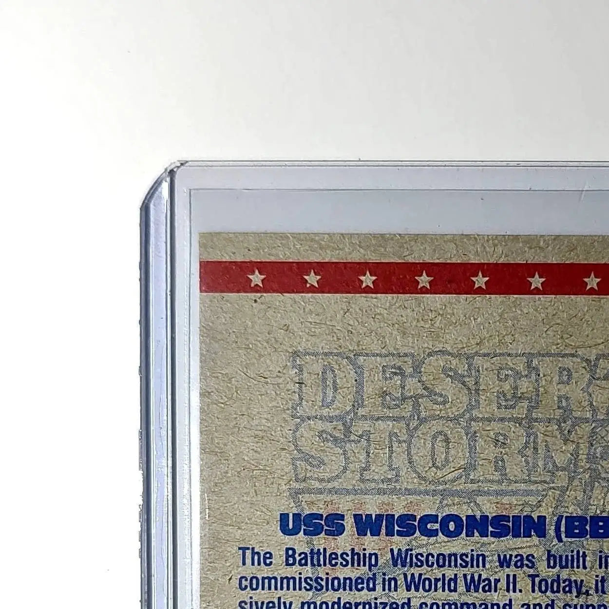 USS Wisconsin 1991 Topps Desert Storm #60 Card - Non-Sports Card Single