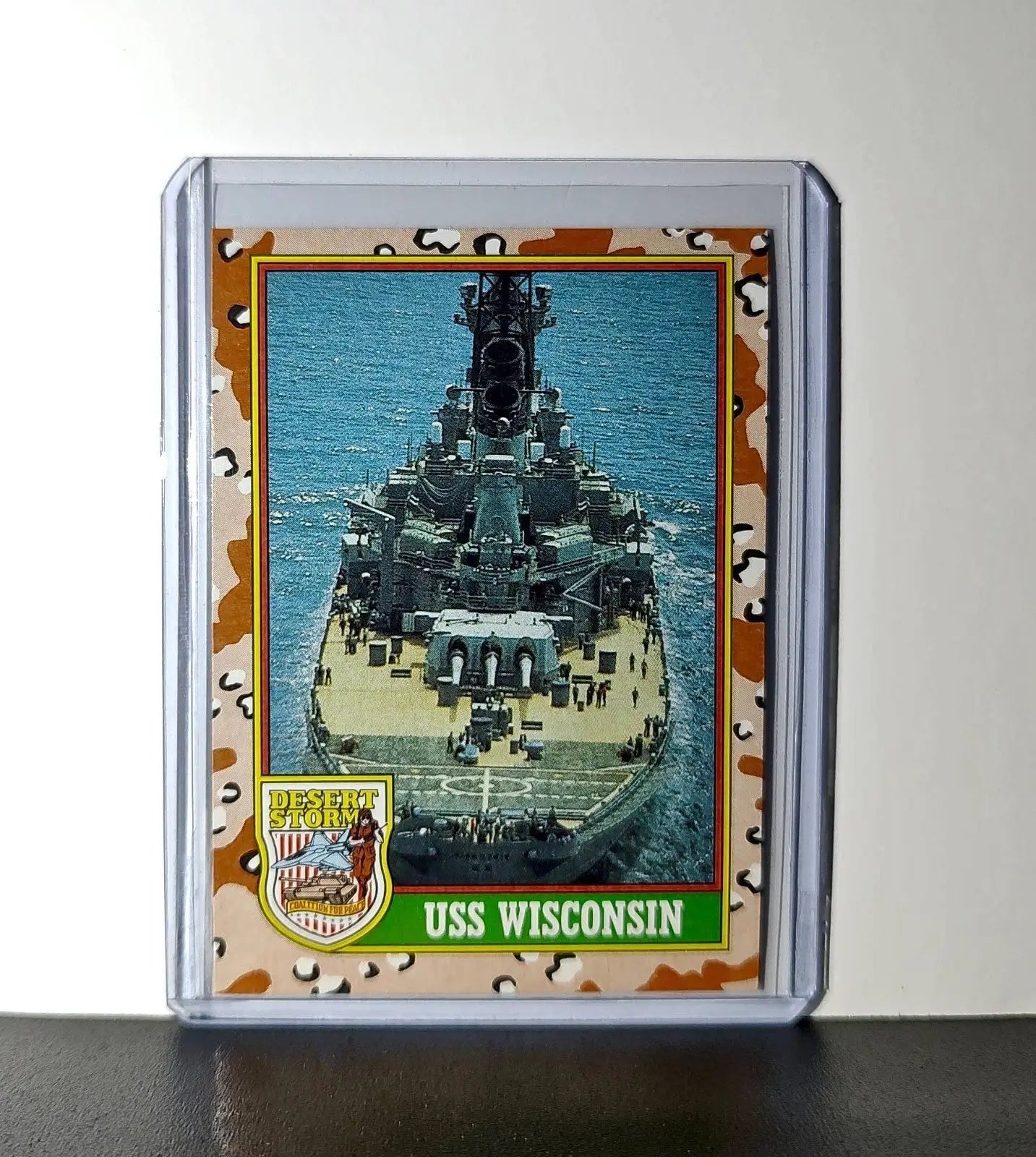 USS Wisconsin 1991 Topps Desert Storm #60 Card - Non-Sports Card Single