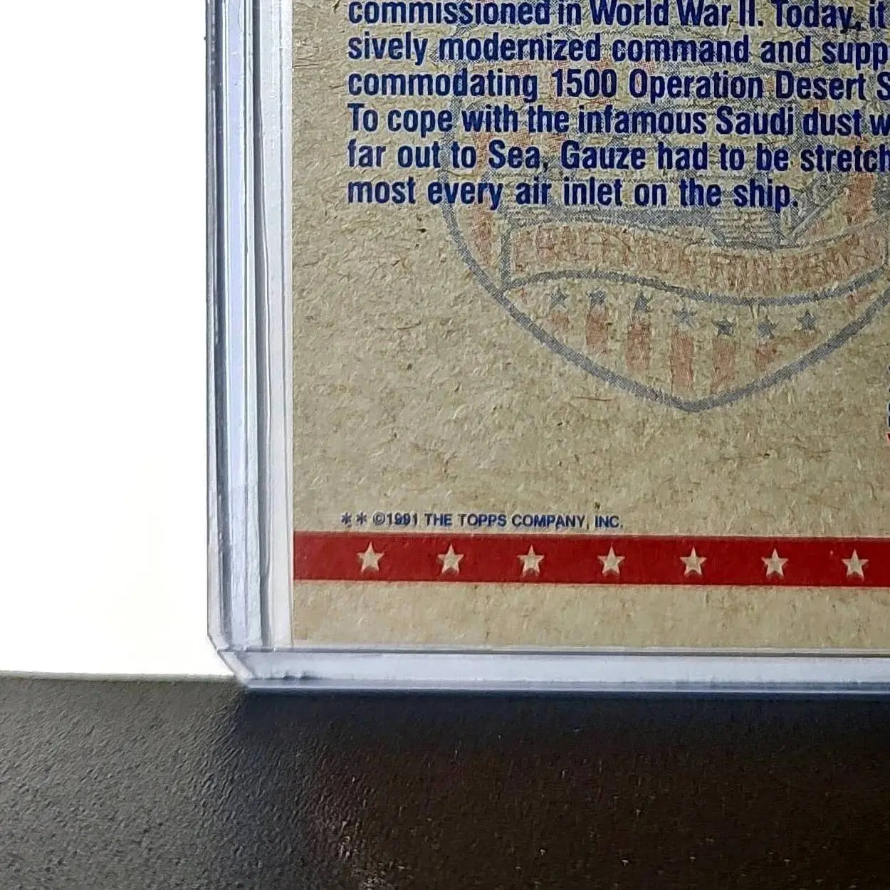 USS Wisconsin 1991 Topps Desert Storm #60 Card - Non-Sports Card Single