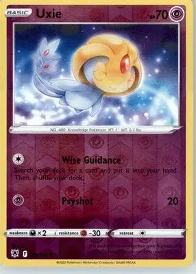 Uxie - SWSH10: Astral Radiance - Reverse Holo LP - #065/189 - Pokémon Card Single