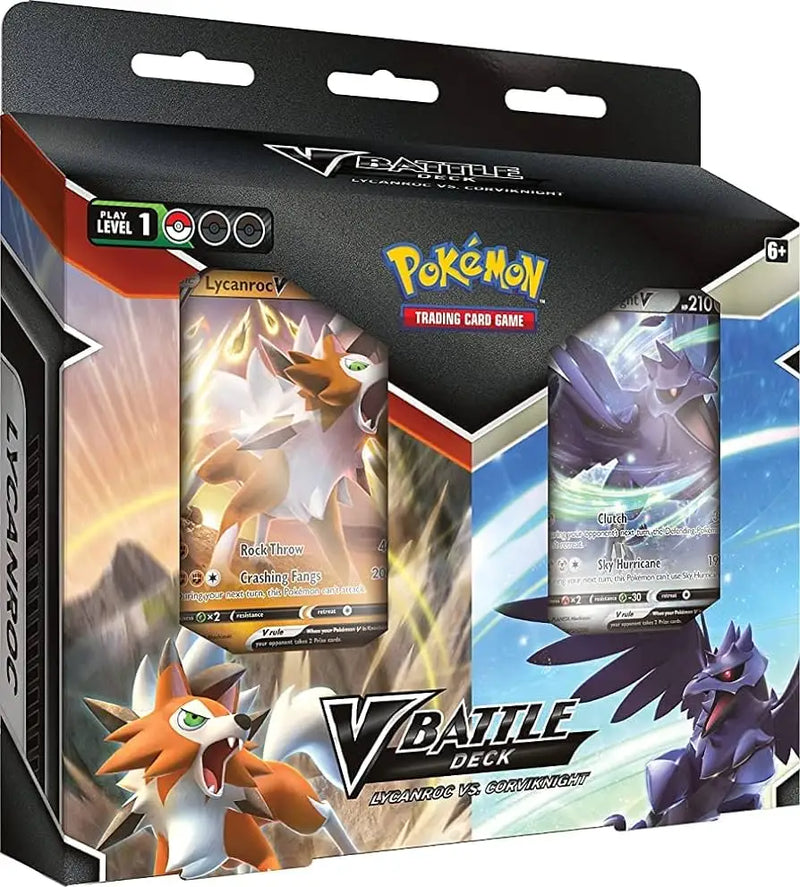 V Battle Deck (Lycanroc vs. Corviknight) - Pokémon Card Box