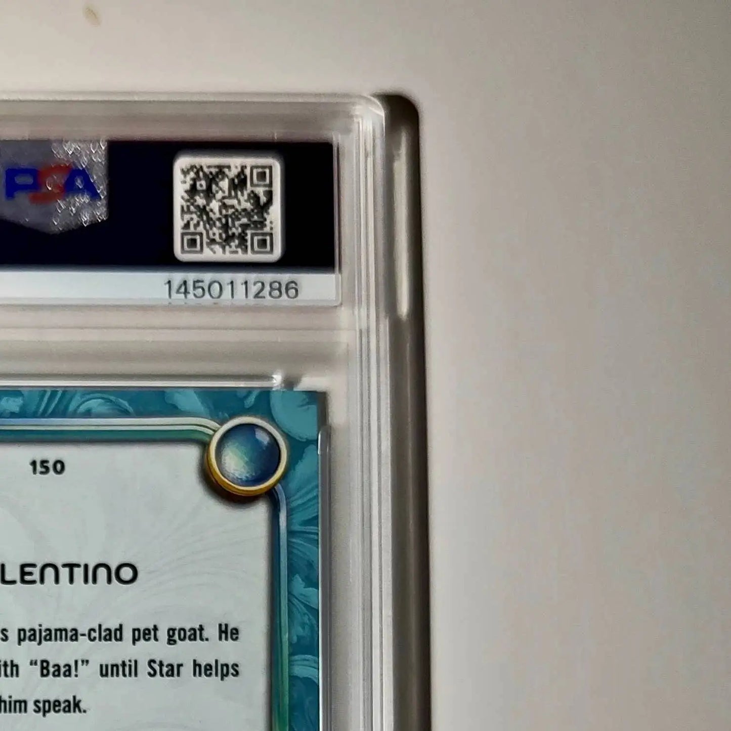 Valentino 2025 Topps Disney Wonder #150 Diamond Card Wish PSA 9 - Non-Sports Card Single