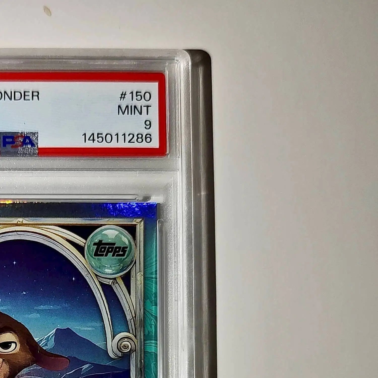Valentino 2025 Topps Disney Wonder #150 Diamond Card Wish PSA 9 - Non-Sports Card Single