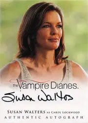 Promotional photo of Susan Walters as Carol Lockwood on Vampire Diaries autograph card