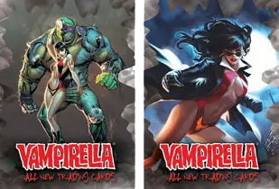 Vampirella comic book covers featured in Vampirella 2012 Promo trading cards set