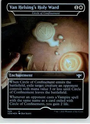 Van Helsing’s Holy Ward Circle of Confinement Innistrad: Crimson Vow 329 Foil LP