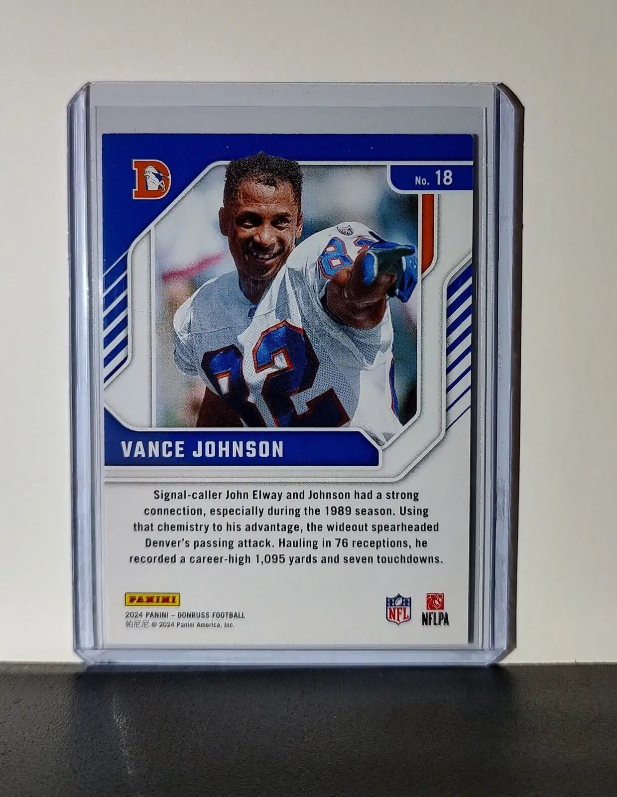 Vance Johnson 2024 Panini Donruss NFL #18 Legend Series Refractor Card Broncos - Football Card Single