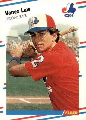 Vance Law - 1988 Fleer - #187 - Baseball - Baseball Card Single