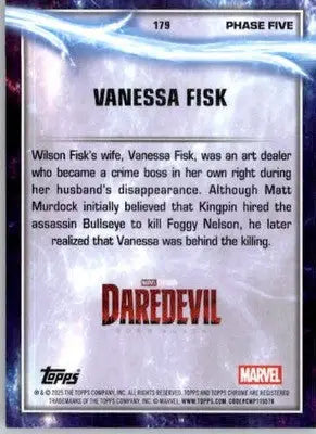 Vanessa Fisk - 2025 Topps Chrome Marvel Studios - #179 - Non_sport - Non-Sports Card Single