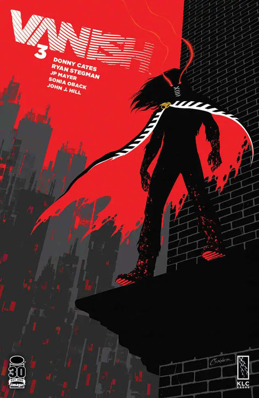 Stylized Vanish #3 Cover D poster with silhouetted figure, great for trading cards fans
