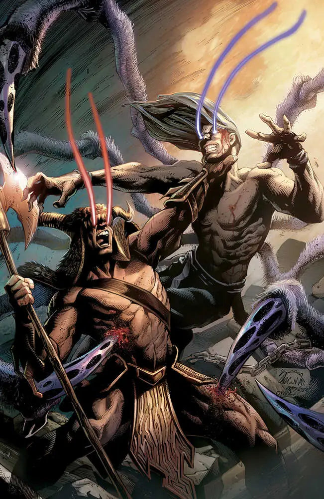 Dynamic comic book-style artwork of warriors in battle for Vanish #6 Cover D variant