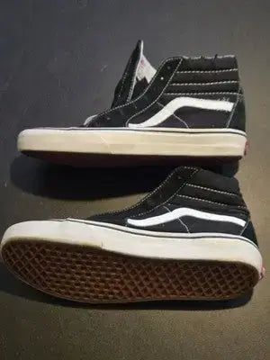 Vans Sk8-Hi Shoes Unisex different Sizes 8 & 9 Black White High Top no laces - Apparel