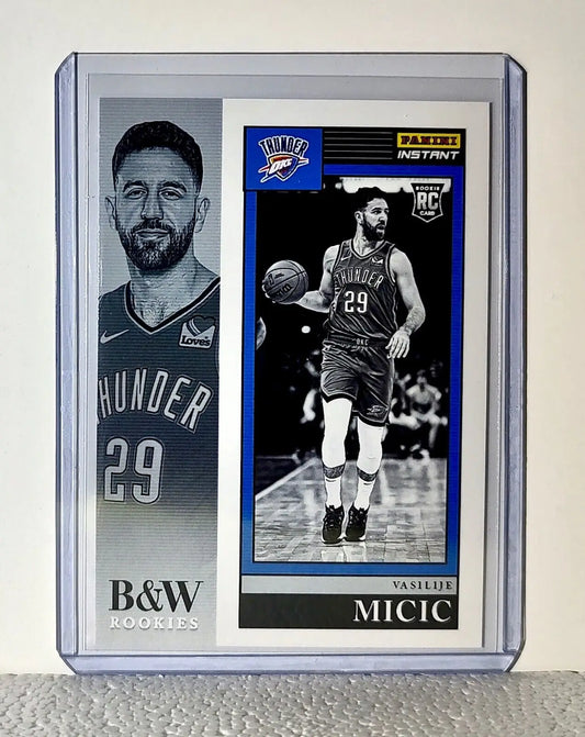 Vasilije Micic 2023-24 Panini NBA #31 Black and White Rookies Card 1/326 - Basketball Card Single