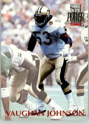 Vaughan Johnson - 1992 Pro Set Power - #53 - Football - Football Card Single