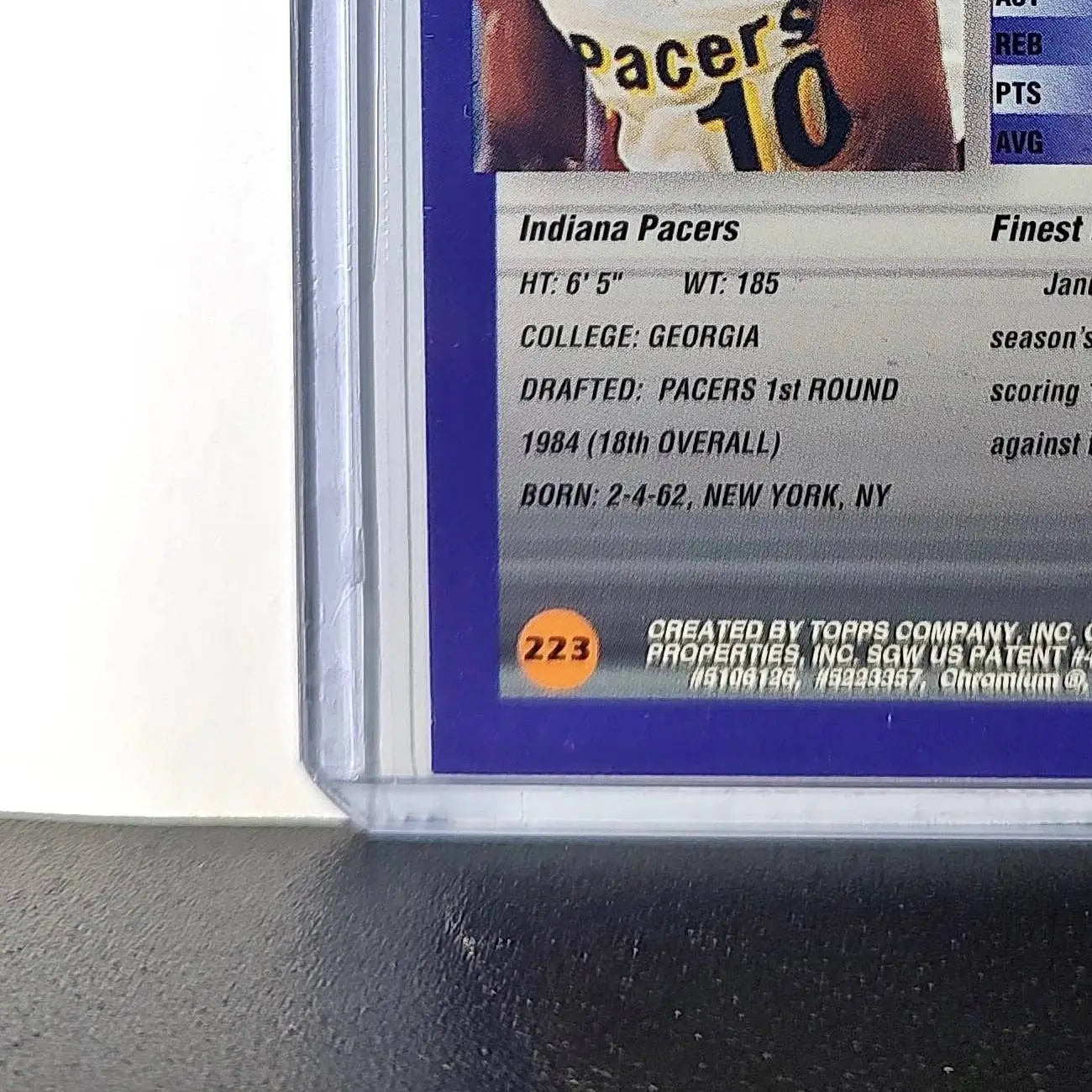 Vern Fleming 1994-95 Topps Finest #223 Basketball Card - Basketball Card Single