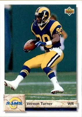 Vernon Turner - 1992 Upper Deck - #537 - Football - Football Card Single