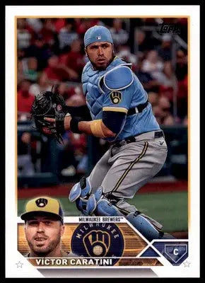 Victor Caratini 2023 Topps #361 Milwaukee Brewers - Baseball Card Single