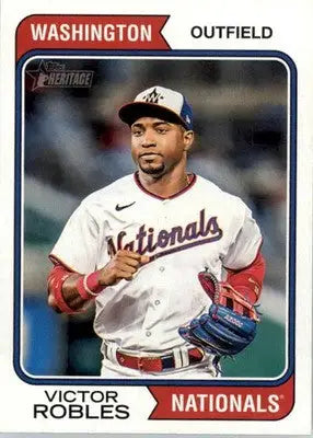 Victor Robles - 2023 Topps Heritage - #562 - Baseball - Baseball Card Single