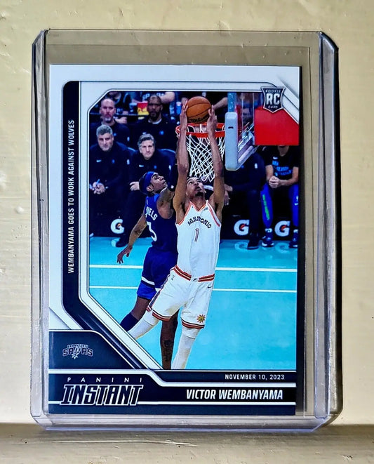 Victor Wembanyama 2023-24 Panini #60 NBA Rookie Basketball Card Spurs 1 of 6522 - Basketball Card Single