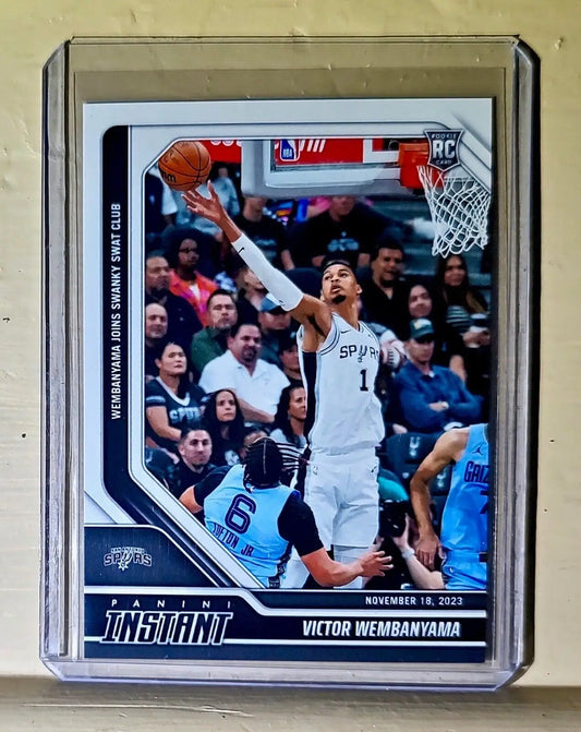 Victor Wembanyama 2023-24 Panini #85 NBA Rookie Basketball Card Spurs 1 of 6841 - Basketball Card Single