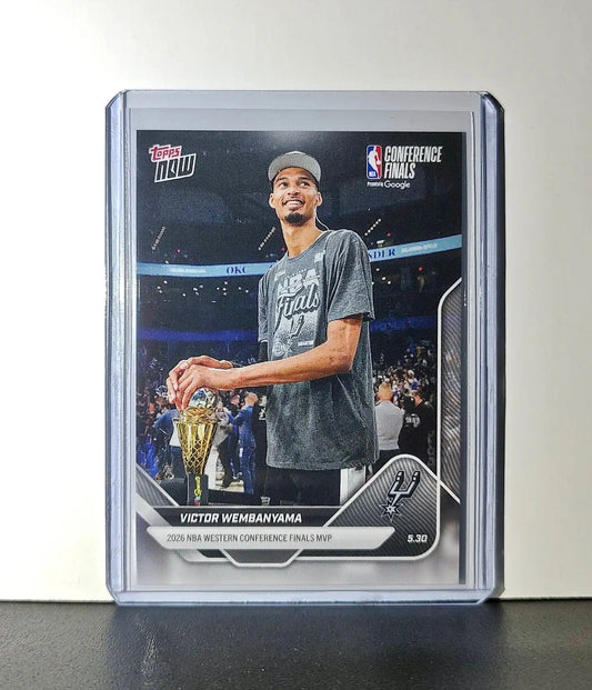Victor Wembanyama 2025-26 Topps Now #324 Western Conference Finals MVP Spurs - Basketball Card Single