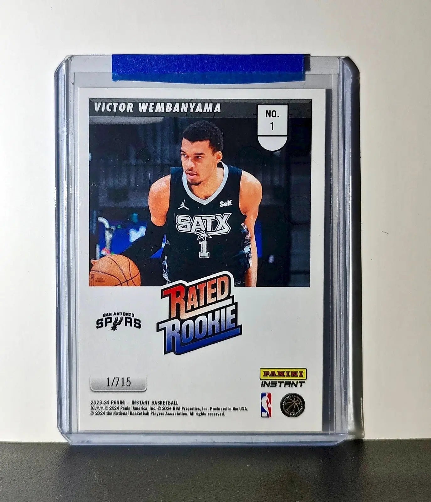 Victor Wembanyama Rookie 2023-24 Panini Donruss Rated Rookie #1 Basketball Card - Basketball Card Single