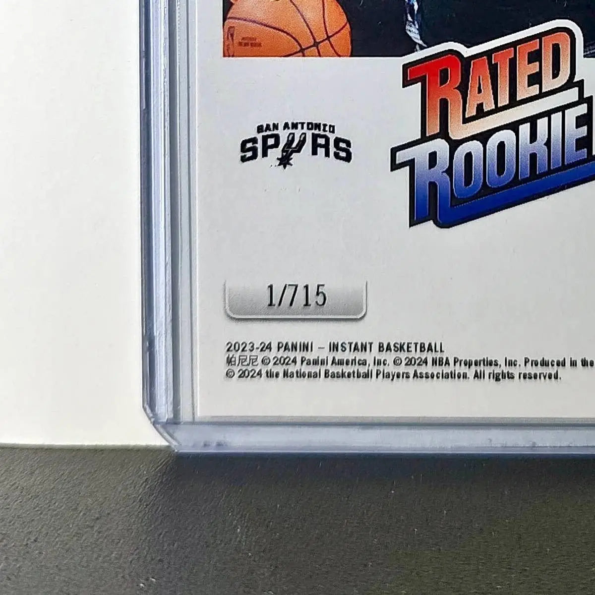 Victor Wembanyama Rookie 2023-24 Panini Donruss Rated Rookie #1 Basketball Card - Basketball Card Single
