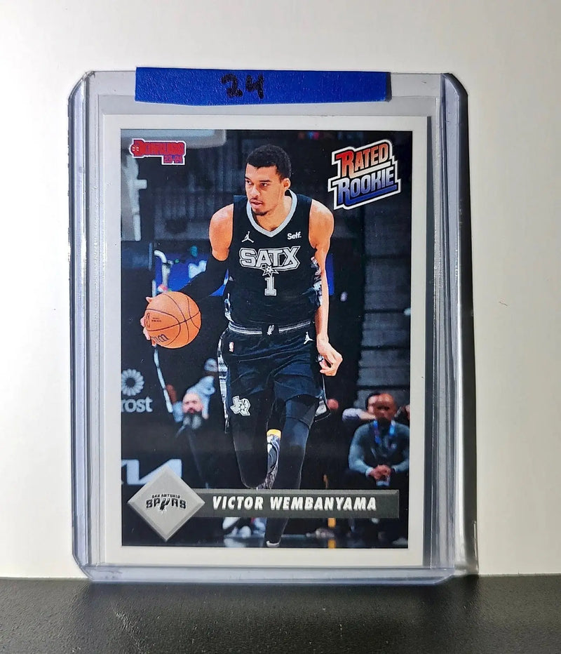 Victor Wembanyama Rookie 2023-24 Panini Donruss Rated Rookie #1 Basketball Card - Basketball Card Single