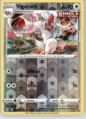 Vigoroth - Evolving Skies - 130/203 - Reverse Holo LP Pokemon - Pokémon Card Single