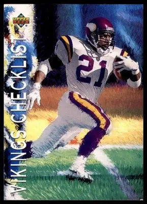 Vikings Checklist 1993 Upper Deck #90 Minnesota Vikings - Football Card Single