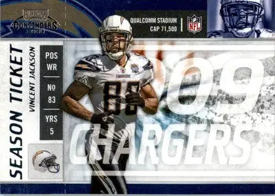 Vincent Jackson - 2009 Playoff Contenders - #82 - Football - Football Card Single