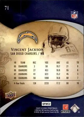 Vincent Jackson - 2009 Upper Deck Icons - #71 - Football - Football Card Single