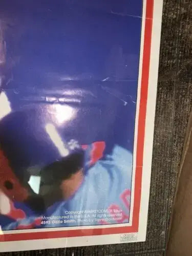 Vintage 1984 Sports Illustrated OZZIE SMITH Poster St Louis Cardinals #4593 RARE - Sports Memorabilia