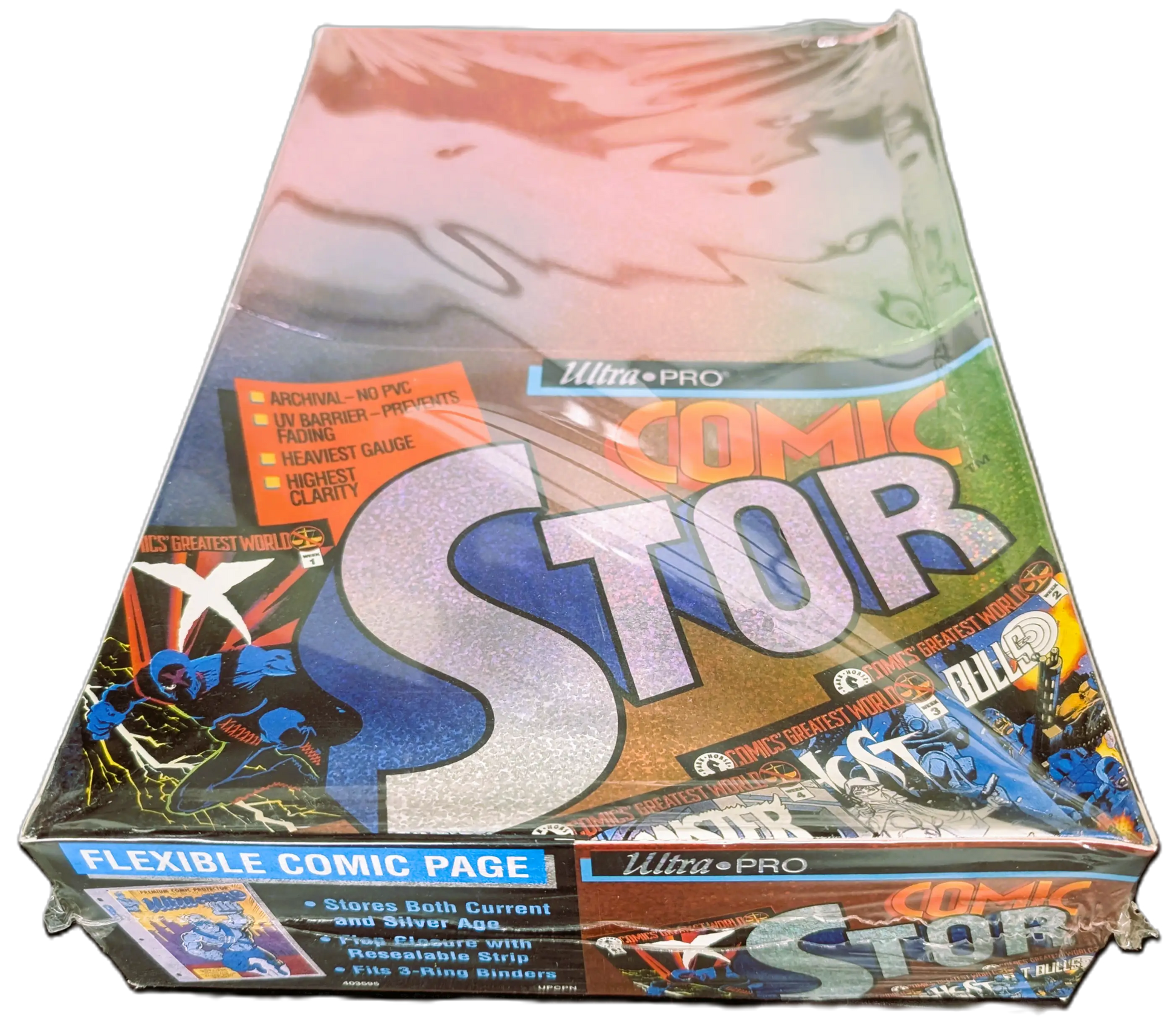 Vintage (1990’s) Ultra PRO Flexible 3 Ring Binder Comic Book Sleeves - 100 Count Box - Comic Book Storage Supplies
