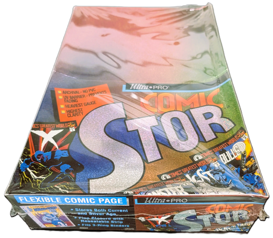 Vintage (1990’s) Ultra PRO Flexible 3 Ring Binder Comic Book Sleeves - 100 Count Box - Comic Book Storage Supplies