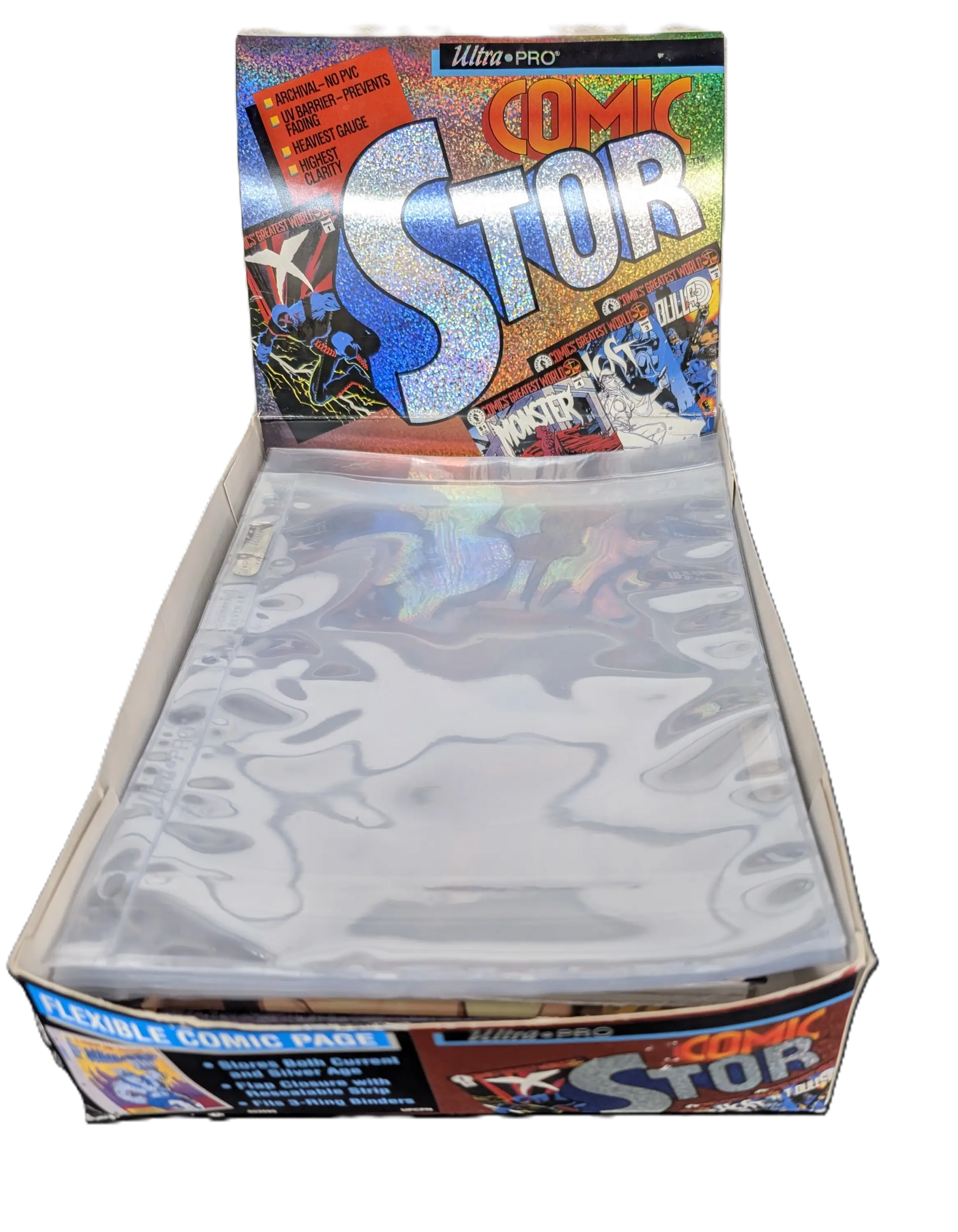Vintage (1990’s) Ultra PRO Flexible 3 Ring Binder Comic Book Sleeves - 1 Single Page - Comic Book Storage Supplies