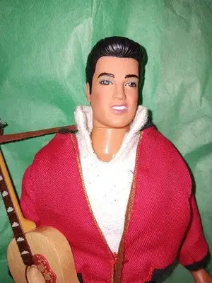 Vintage 1993 Elvis Presley 12” Doll Jailhouse Rock 45 RPM Hasbro Commemorative - Entertainment Memorabilia