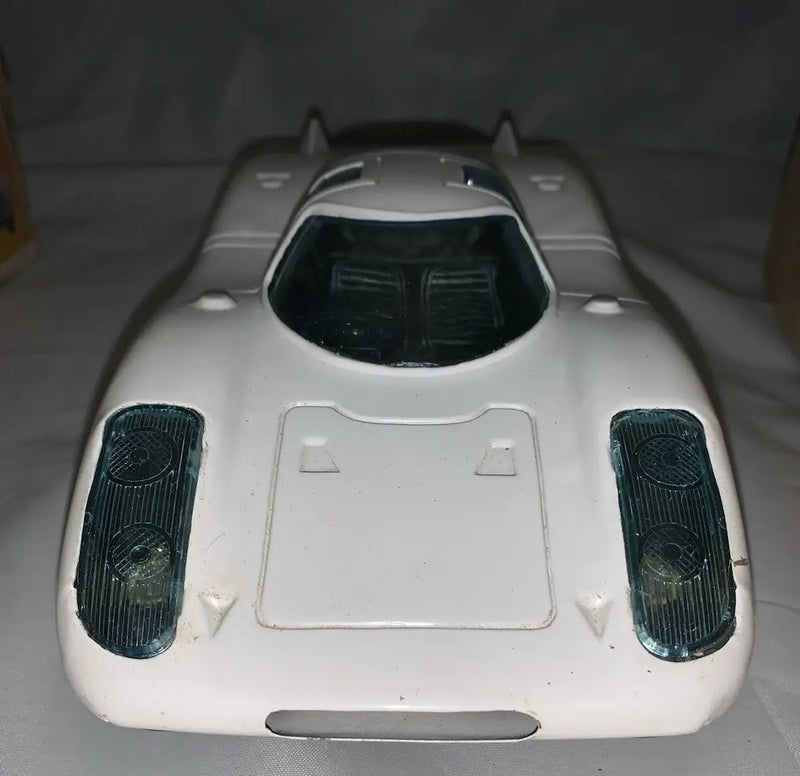 Vintage Asahi Japan Porsche 917 Toy Car with Box Battery Operated Nice - Action Figure & Toy