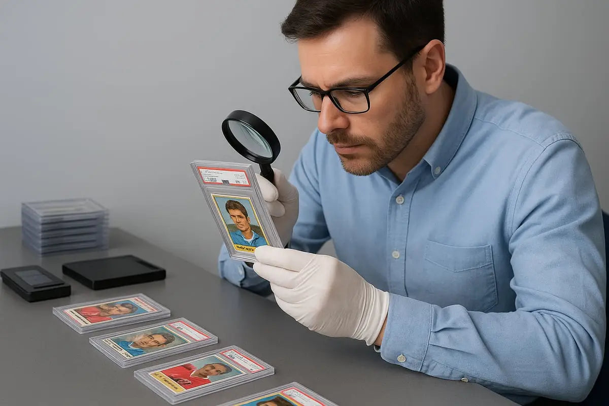 Vintage Panini world cup baseball card in protective slab